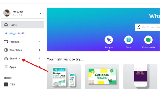 Canva branding system